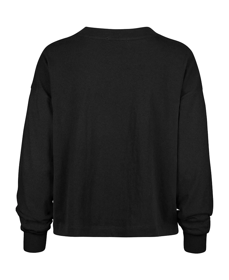'47 Brand Women's Black Detroit Lions Muse Sydney Long Sleeve T-Shirt
