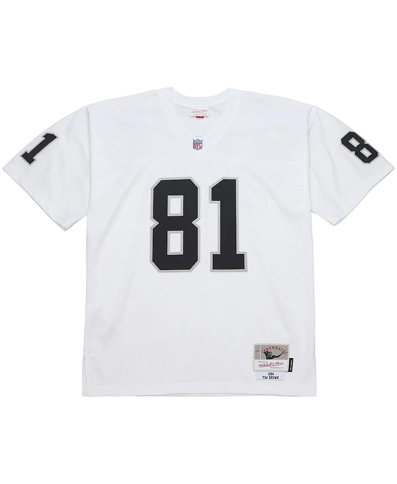Mitchell & Ness Men's Tim Brown White Los Angeles Raiders 1994 Legacy Replica Jersey