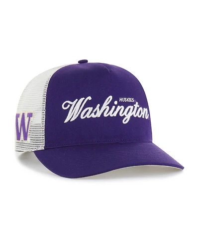 '47 Brand Men's and Women's Purple Washington Huskies Contemporary Basics Foundation Trucker Hitch Adjustable Hat
