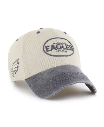 '47 Brand Men's Khaki Philadelphia Eagles Breaking Trail Clean Up Adjustable Hat