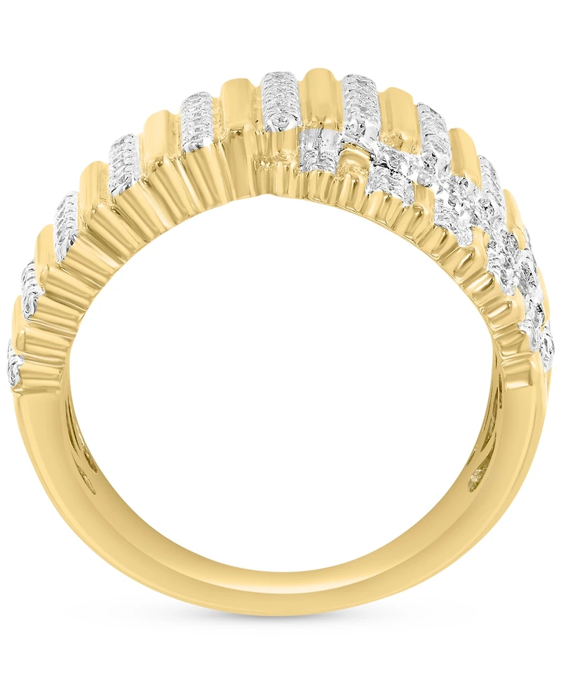 Effy Diamond Multiple Column Crossover Ring (1/2 ct. t.w.) in 14k Gold