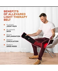 LifePro Red Light Therapy Belt - Near Infrared & Red Light Therapy for Muscle Relaxation, Inflammation & Circulation
