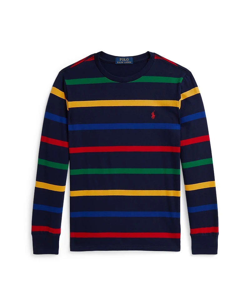 Polo Ralph Lauren Big Boys Striped Cotton Long Sleeve T-Shirt