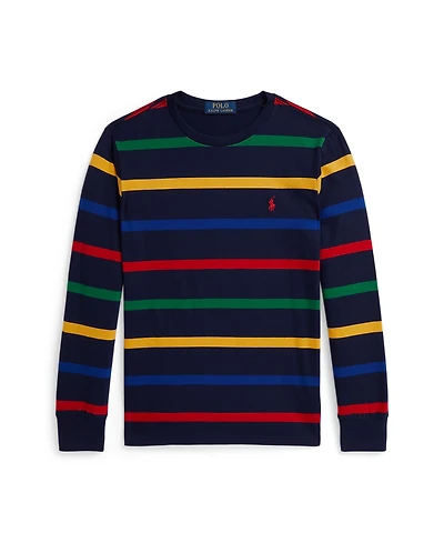 Polo Ralph Lauren Big Boys Striped Cotton Long Sleeve T-Shirt
