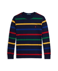 Polo Ralph Lauren Big Boys Striped Cotton Long Sleeve T-Shirt
