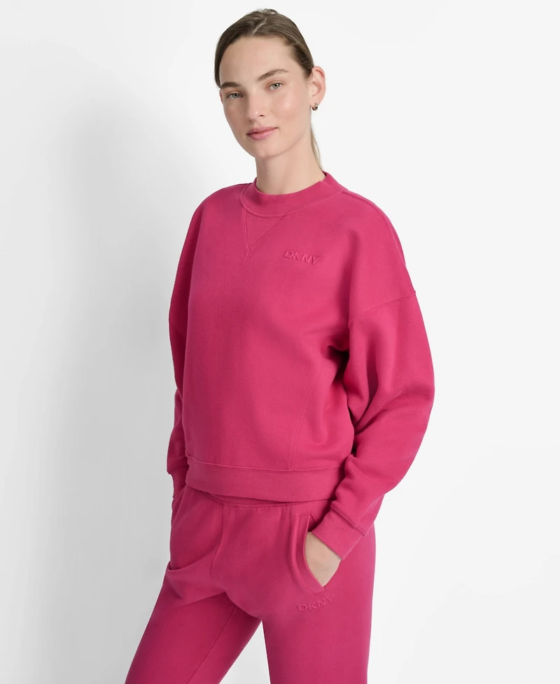 Dkny Women's Crew Neck Long Sleeves Top
