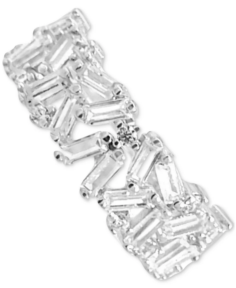 Giani Bernini Cubic Zirconia Baguette Cluster Ring Sterling Silver, Macy's Exclusive