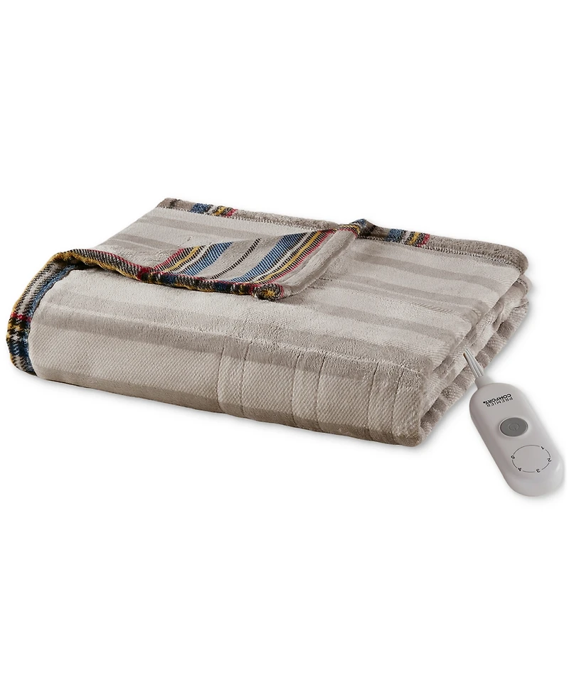 Premier Comfort Heated Cozy Plush Reversible Throw, 50" x 60"