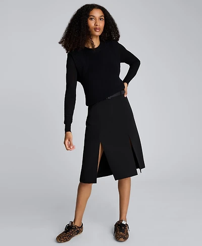 Kenneth Cole Women's High-rise Knee Length Skirt