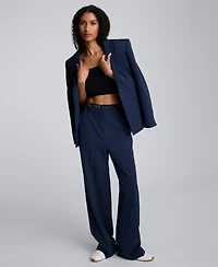 Kenneth Cole Women's Slim-fit Peak Lapel Blazer