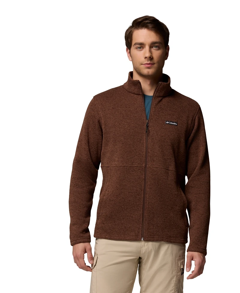 Columbia Men's Alto Pass Textured Knit Sweater Fleece Zip-Front Jacket
