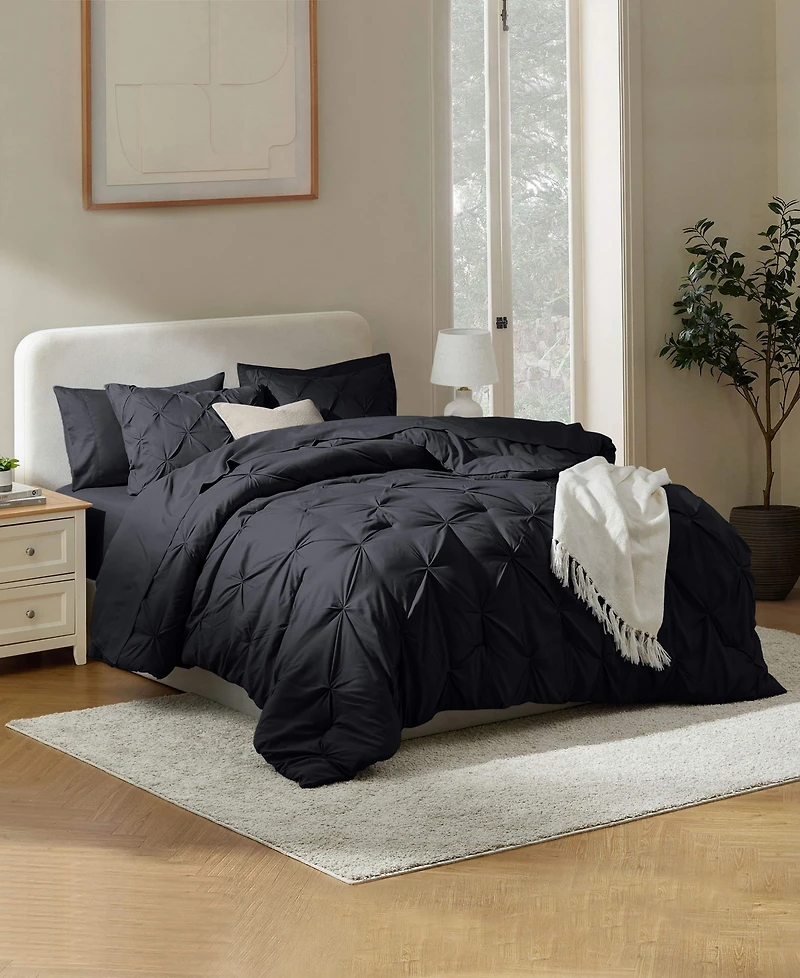 Nestl Luxury Soft Pinch Pleat 7-Pc. Comforter Set