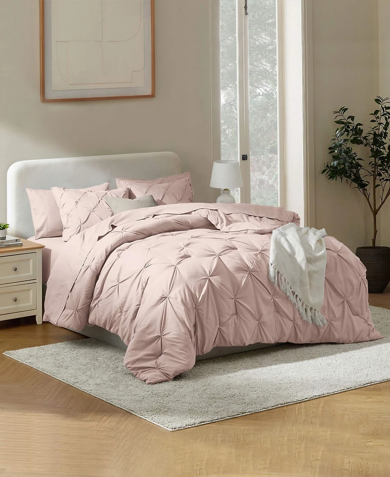 Nestl Luxury Soft Pinch Pleat 7-Pc. Comforter Set