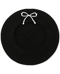 kate spade new york Pearl Bow Felt Beret