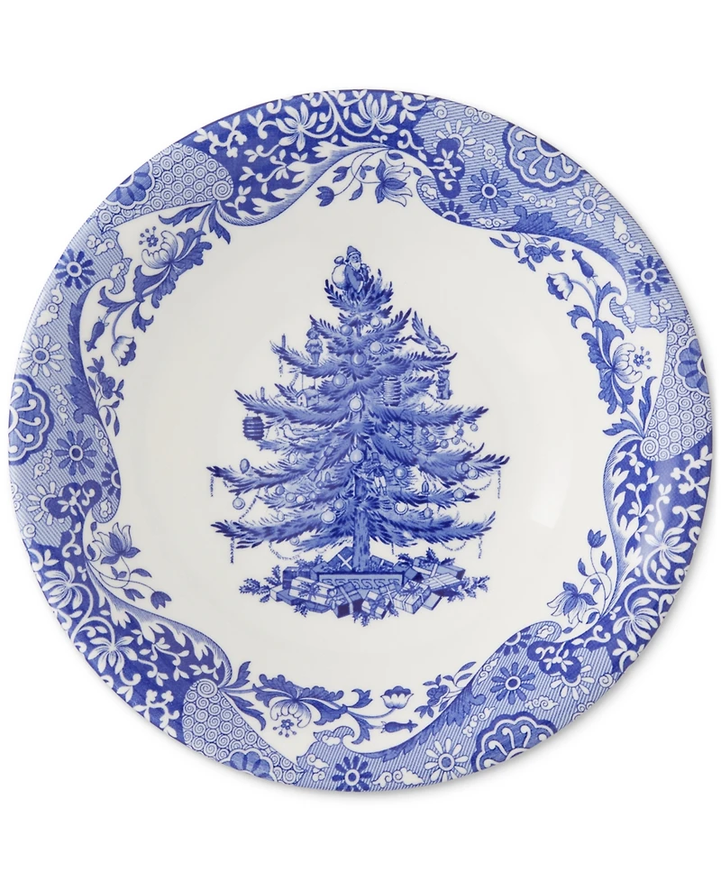 Spode Blue Italian Christmas Cereal Bowls, Set of 4