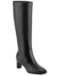 Rockport Women's Mabel Wide-Calf Leather Dress Boots