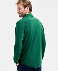 Club Room Men's Knit Button-Up Long-Sleeve Shirt, Macy's Exclusive