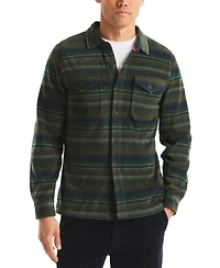 Nautica Men's Printed Polar Long Sleeve Shirt
