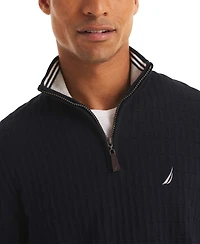 Nautica Men's Classic Fit Quarter Zip Sweater