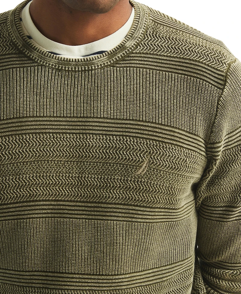 Nautica Men's Stonewashed Crewneck Sweater