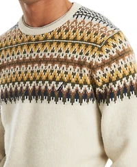 Nautica Men's Fair Isle Patterned Sweater