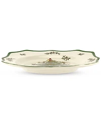 Spode Christmas Tree Scalloped 9" Salad Plate, Set of 4