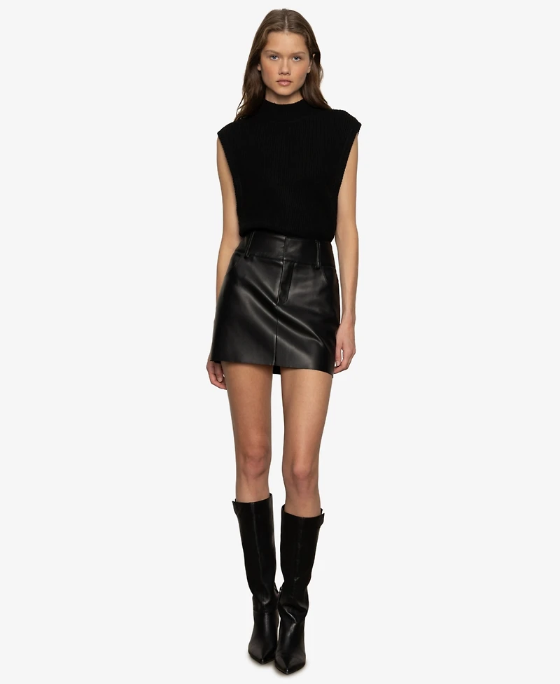 Sanctuary Women's City Side Slits Vest Sweater