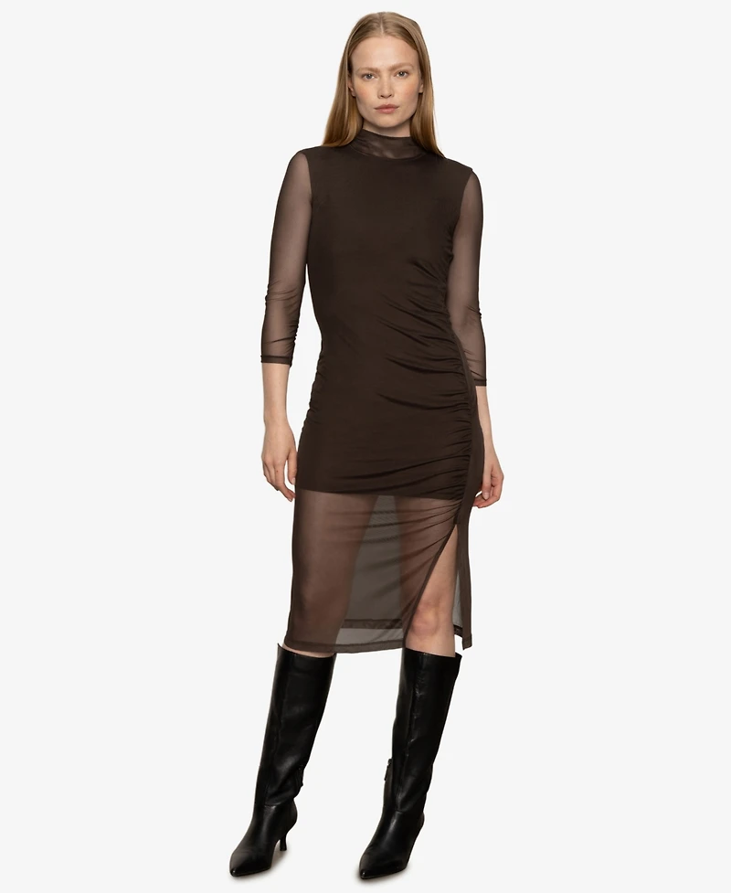 Sanctuary Women's Night Out Mock Neck Dress