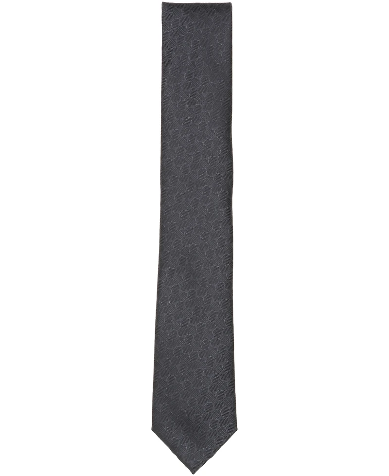 Alfani Men's Marigold Geo-Pattern Tie, Macy's Exclusive