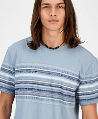 Sun + Stone Men's Striped T-Shirt, Macy's Exclusive