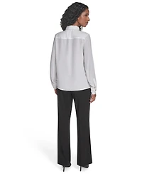 Calvin Klein Petite Long Sleeve Blouse