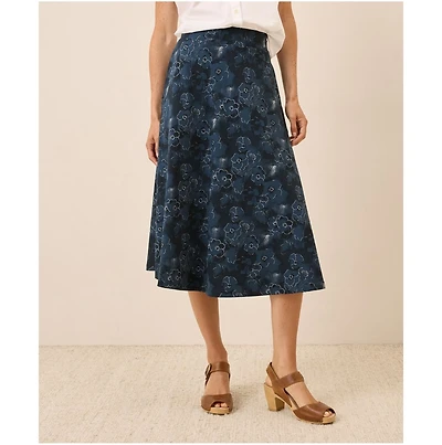 Pact Women's Fit & Flare Midi Skirt