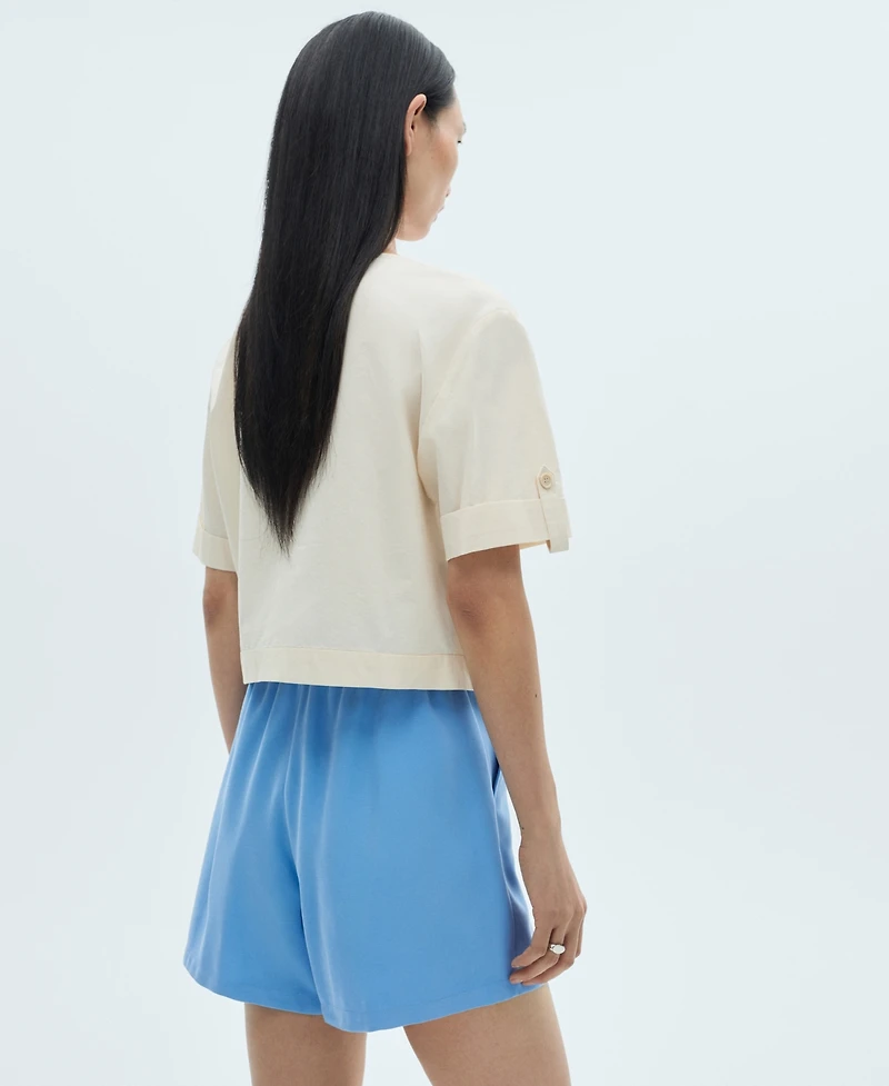 Mango Women's Elastic Waist Shorts