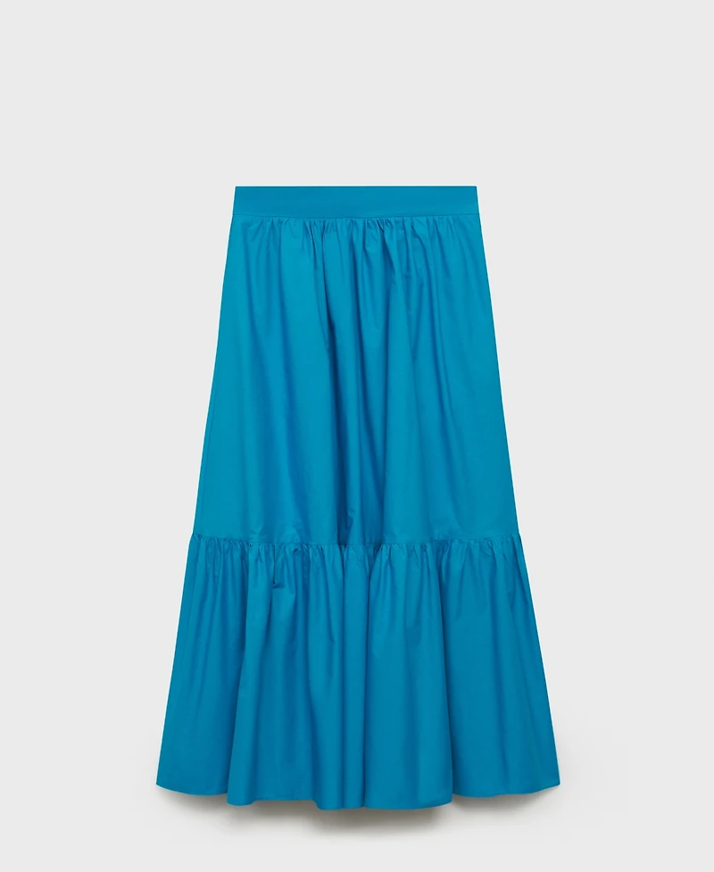 Mango Women's Long Flared Skirt
