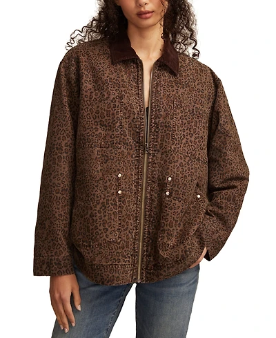 Lucky Brand Women's Washed Oversized Chore Jacket