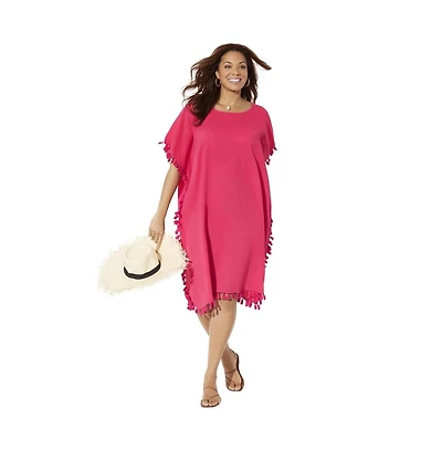 Swimsuits for All Women's Everly Pom Pom Cover Up Tunic