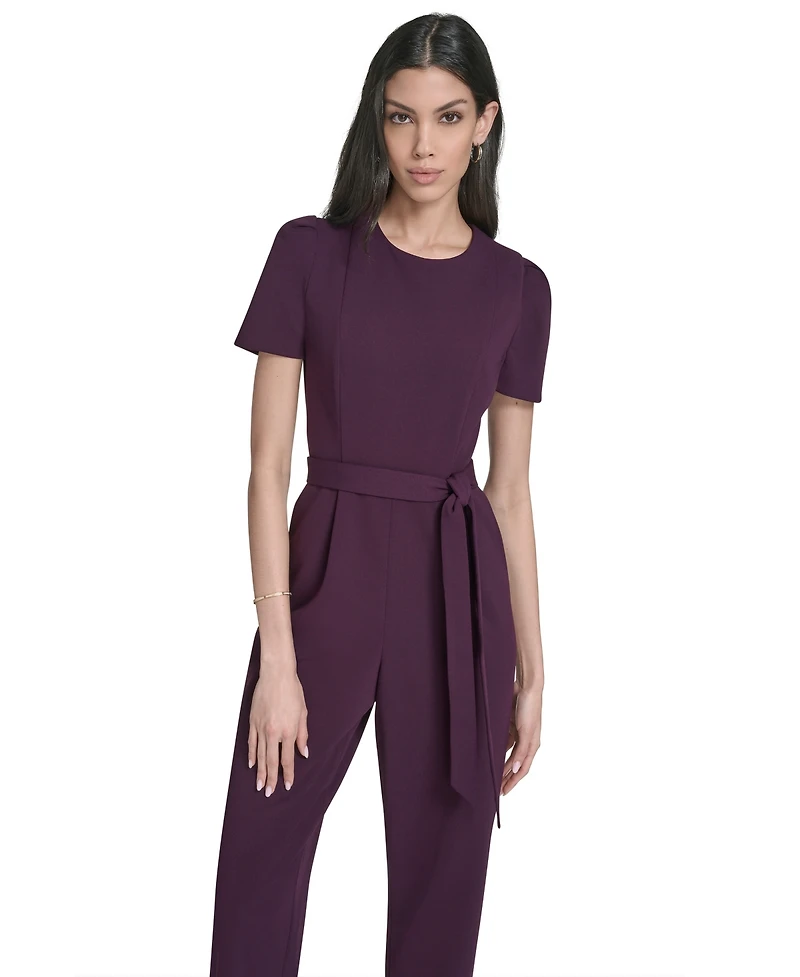 Calvin Klein Women's Puff Sleeve Jumpsuit
