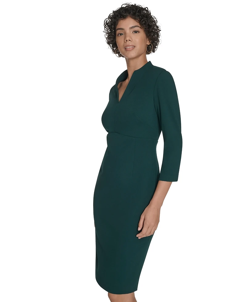 Calvin Klein Women's V-Neck Sheath Dress