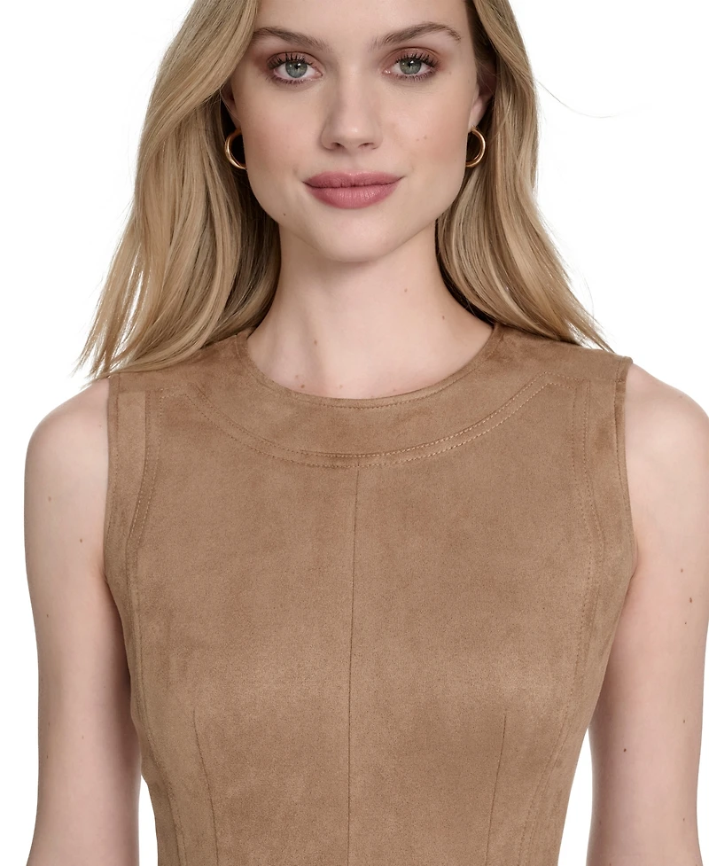 Calvin Klein Women's Sleeveless Midi Sheath Dress