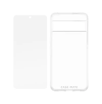 Case-Mate Protection Pack Tough Case and Glass Screen Protector for Google Pixel 8 Pro-Clear