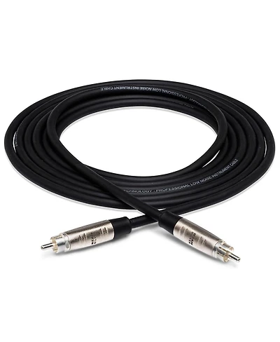 Hosa Technology 15' Pro Unbalanced Interconnect, Rean Rca Male to Rean Rca Male