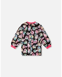 Deux par Deux Boy School Apron Smiley Face Girl - Toddler|Child