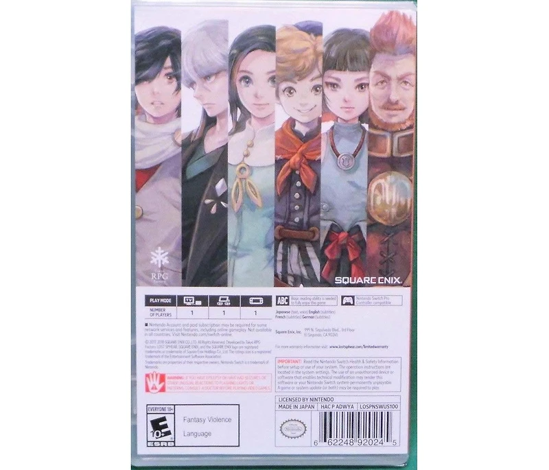 Square Enix Lost Sphear