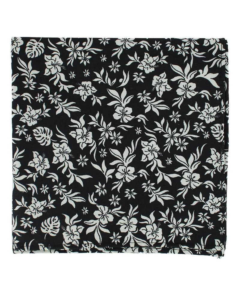 Trafalgar Men's Oleander Floral and Vine Patterned Handkerchief (Single)
