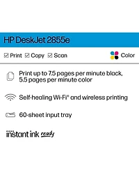 Hp DeskJet 2855e All-In-One Wireless Inkjet Printer