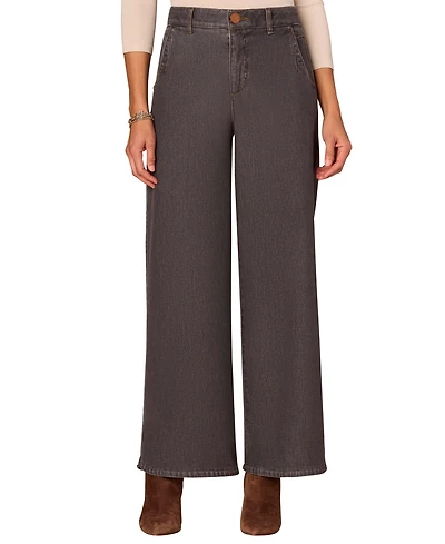 Democracy Petite Skyrise Wide Leg Jeans