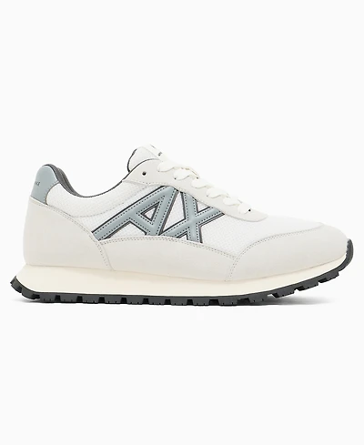 A|X Armani Exchange Men's Drop Logo Mesh Sneakers