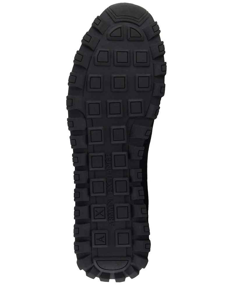 A|X Armani Exchange Men's Drop Logo Mesh Sneakers