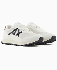 A|X Armani Exchange Men's Drop Logo Mesh Sneakers