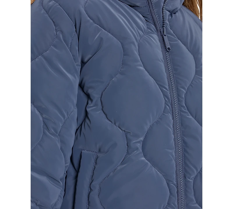 Sam Edelman Big Girls Velvet Touch Onion Quilted Jacket